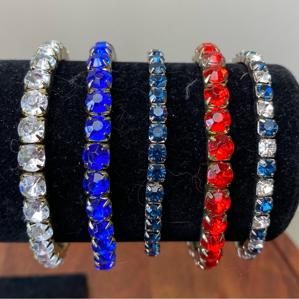 Crystal Tennis Bracelet Set of 5
